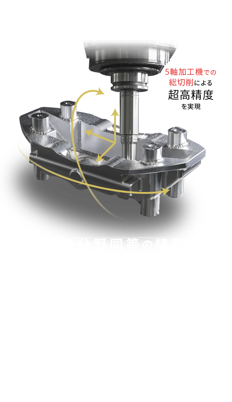 航空宇宙分野同等の精密技術